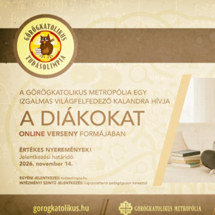 Megújult a Görögkatolikus Tudásolimpia tanulmányi verseny